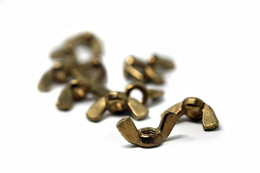 Wing Nut 5mm Brass